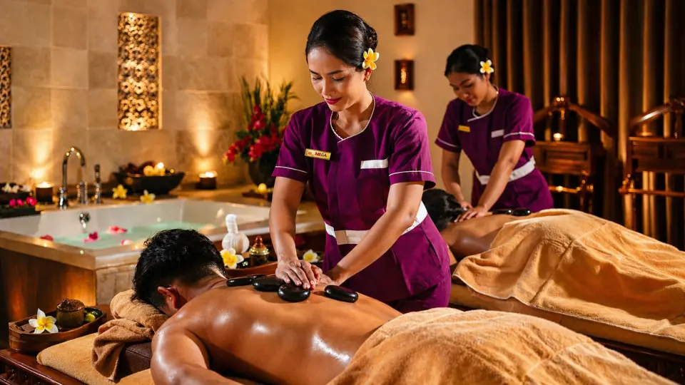 Unwind with a 60-minute body massage for two. Let professional therapists rejuvenate your body and mind, providing the perfect balance of relaxation during your romantic holiday.