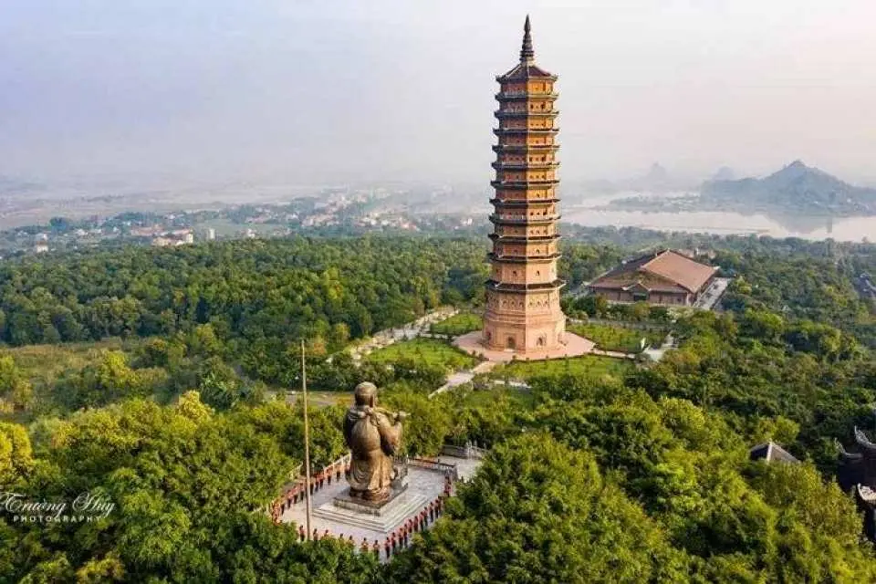 Top view in Bai Dinh pagoda