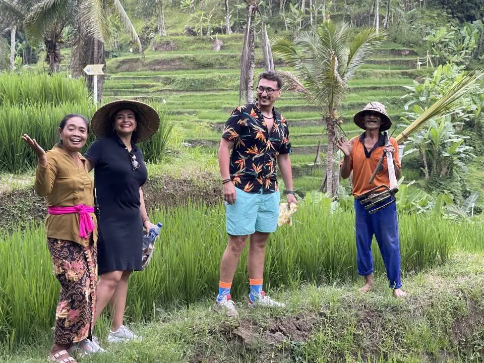 Guided Cultural Tour
Discover the heart of Balinese tradition with our Guided Cultural Tour. Walk through a private rice field, learn about local farming life, and experience the beauty of Balinese culture guided by friendly locals who will make you feel right at home.