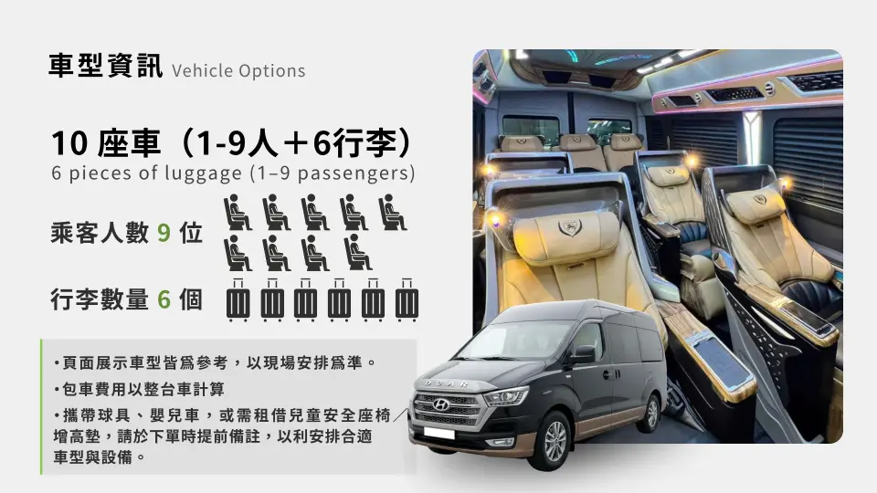 Sapa Private Car Tour | Vehicle Options| 10-seater car,  1–9 passengers: