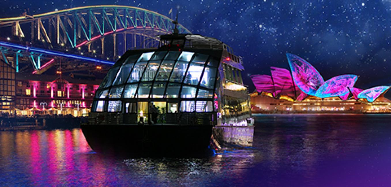 glass boat cruise sydney vivid