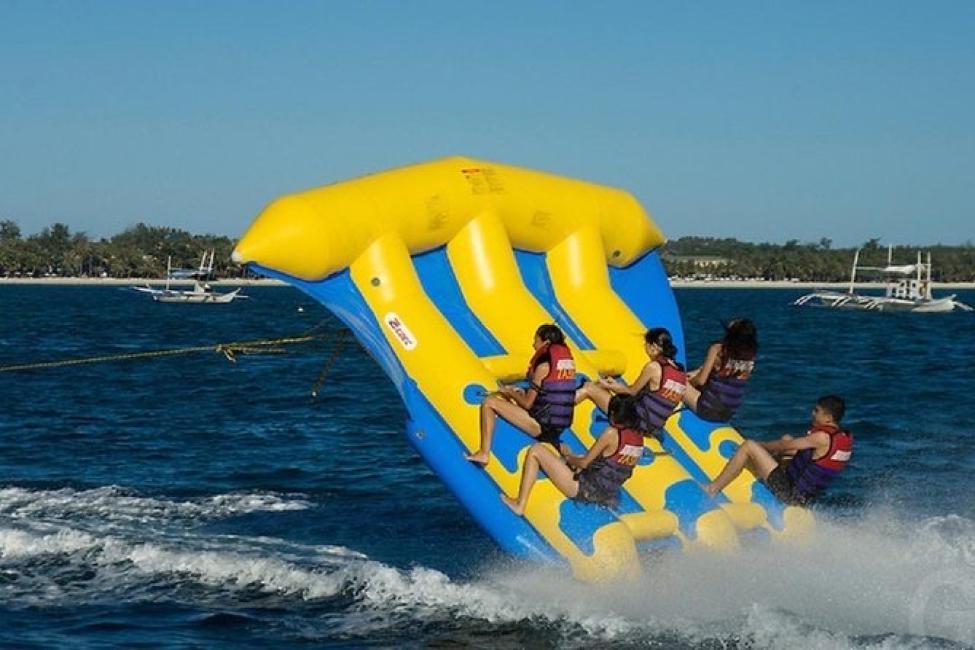 Panglao Island Watersports Parasailing Experience UFO Boat Ride Banana 