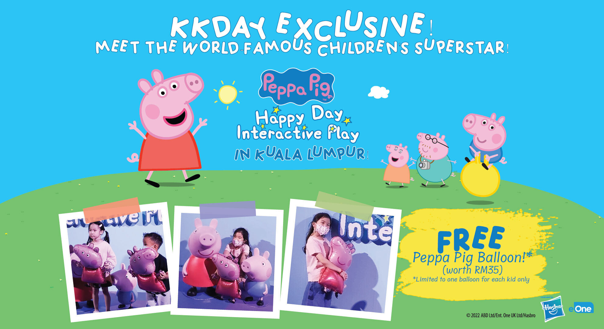 FREE Peppa Pig Balloon] [KKday Exclusive] [Indoor Kids Playground] Peppa Pig  Happy Day Interactive Play @ Pavilion Bukit Jalil | Kuala Lumpur - KKday