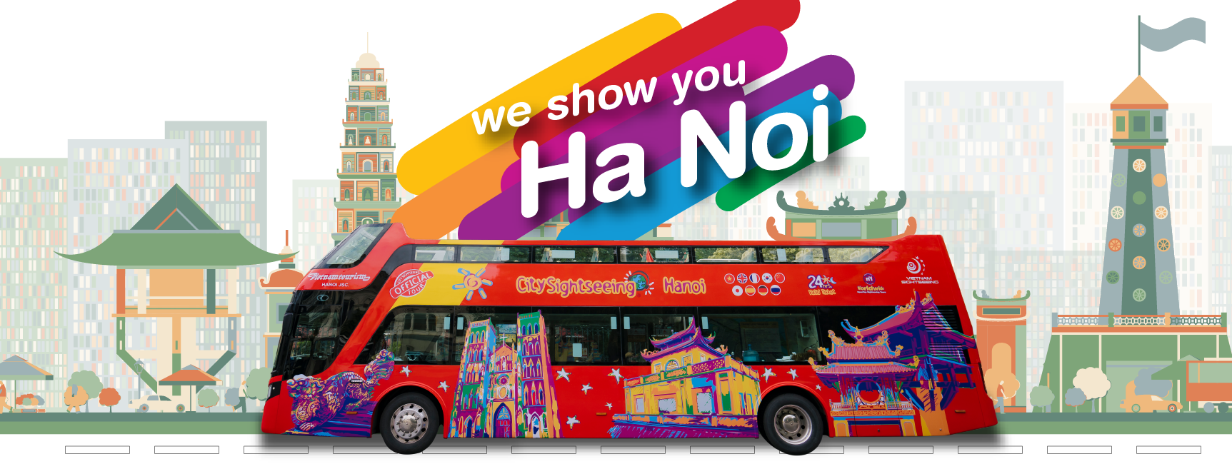 Khám phá Hà Nội một cách mới mẻ với tour Hanoi Hop-On Hop-Off Bus. Nó giúp bạn dễ dàng di chuyển để khám phá những địa điểm nổi tiếng và đắt ghi dấu trong lòng người dân. Hãy cùng trải nghiệm đôi dầy nhiều tầng thú vị này để khám phá thêm về Hà Nội quyến rũ nhé.