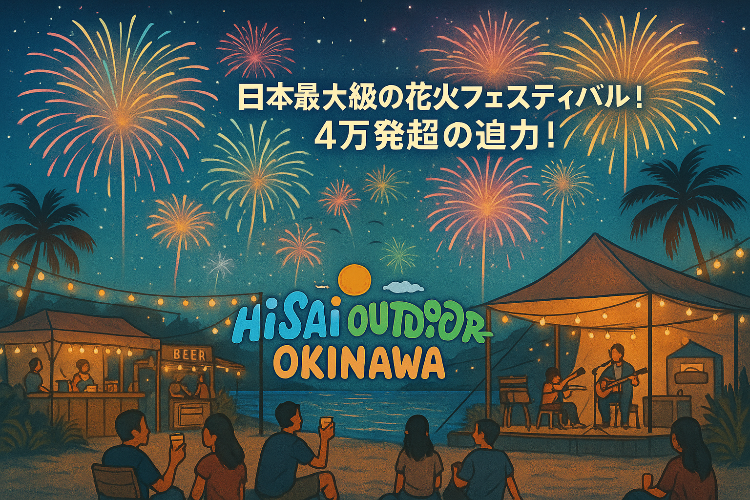 沖縄県 | HI-SAI OUTDOOR 沖縄2025 野外花火大会 | 1日券 - KKday