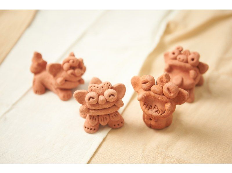 沖縄・今帰仁村】素焼きシーサー作り体験！当日お持ち帰りOK！美ら海