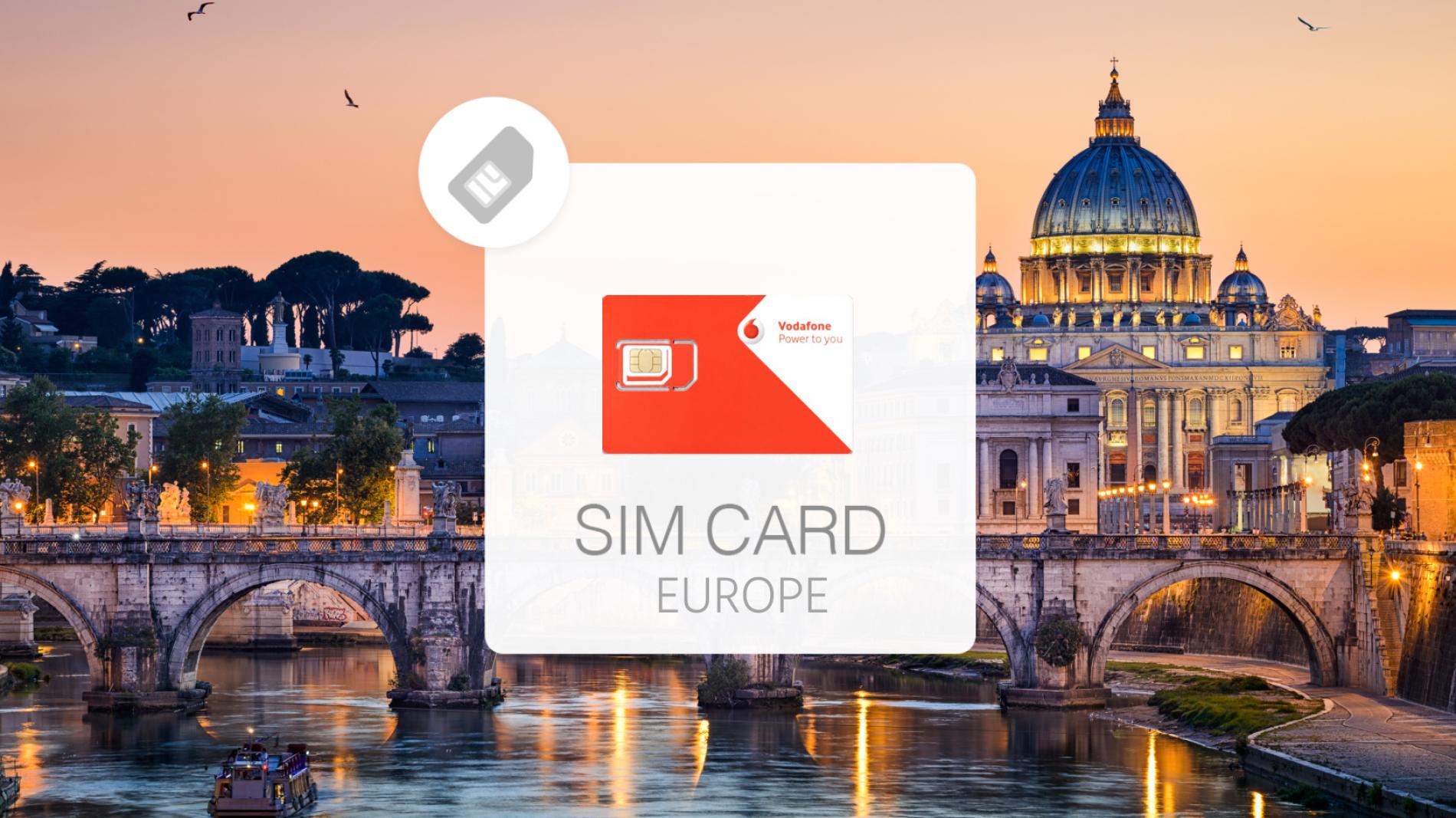 Vodafone Europe Prepaid 5gb 20gb 25gb Sim Card Delivery To Taiwan Hong Kong Macau Kkday