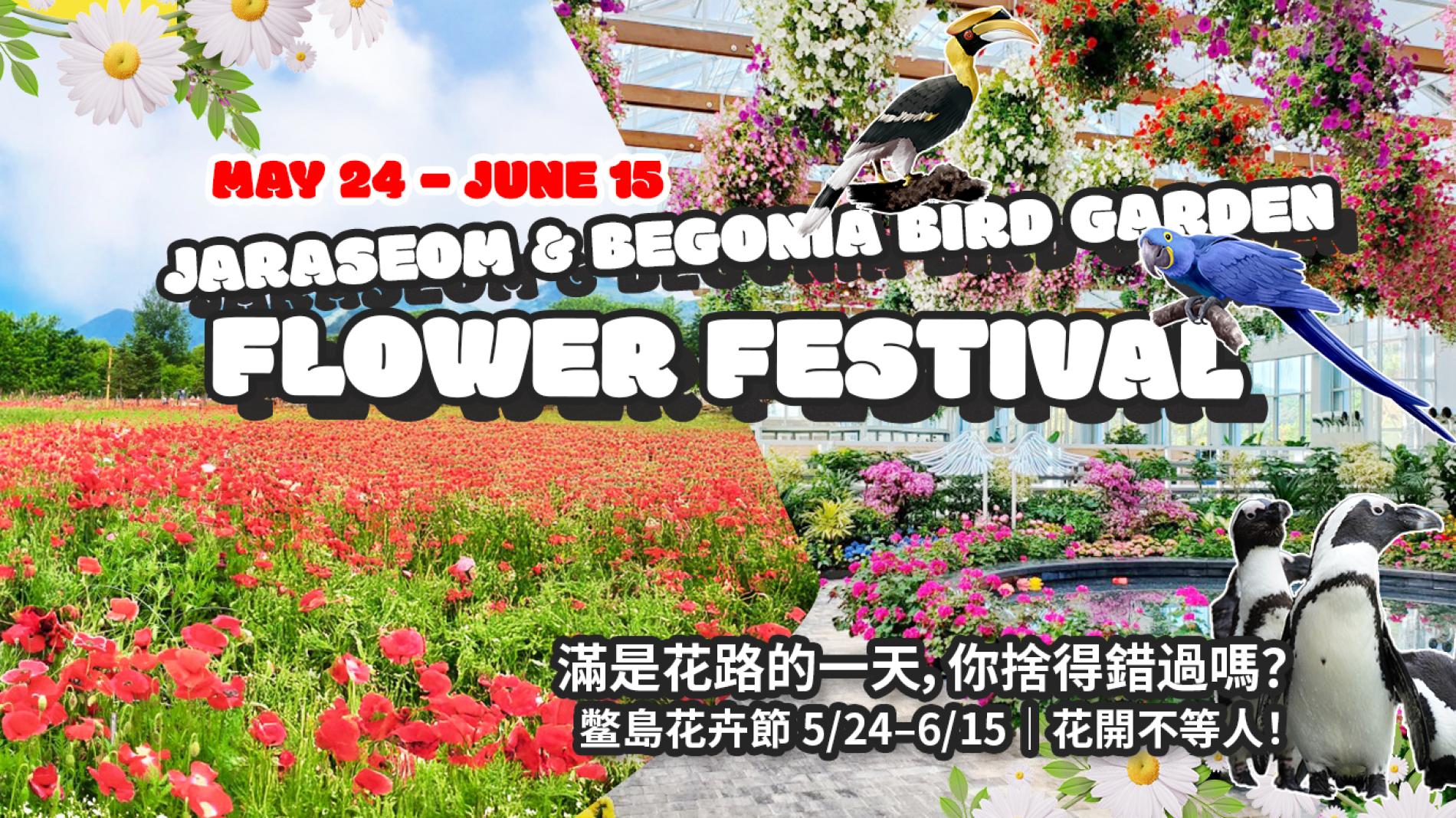 Begonia Bird Garden / Jaraseom Flower Festa / Eobi Ice Valley Day Tour from  Seoul | South Korea - KKday