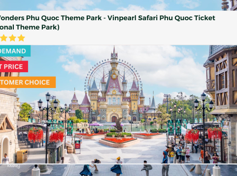 Vinwonders Phu Quoc Theme Park - Vinpearl Safari Phu Quoc Ticket (Optional Theme Park)