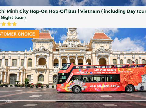 Ho Chi Minh City Hop-On Hop-Off Bus | Vietnam ( including Day tour and Night tour)