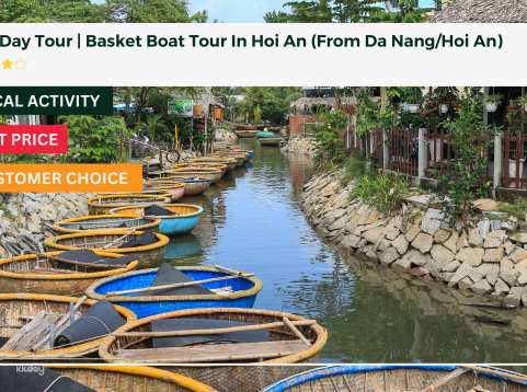 Half Day Tour | Basket Boat Tour In Hoi An (From Da Nang/Hoi An)