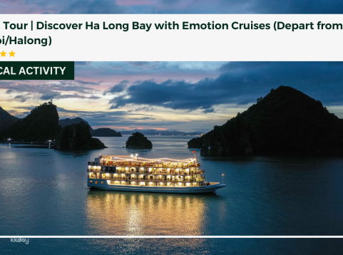 2D1N Tour | Discover Ha Long Bay with Emotion Cruises ( Depart from Hanoi/Halong )