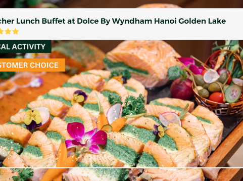 Voucher Lunch Buffet at Dolce By Wyndham Hanoi Golden Lake