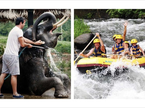 Make a Splash with White Water Rafting & Elephant Jumbo Wash | Bali