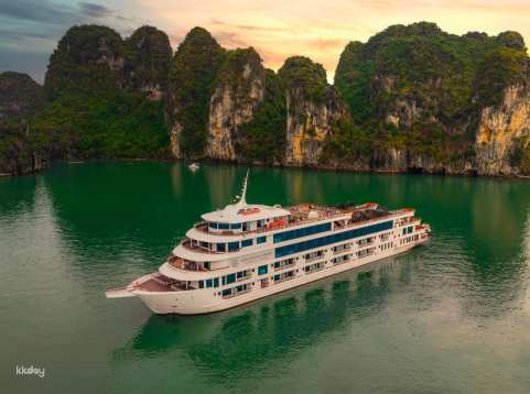 Day Cruise | Luxurious Ha Long Bay Daytime Cruise trip on Ambassador Cruise II + Buffet Lunch + Optional Shuttle Bus from Hanoi (Vietnam/Sight Seeing Boat)