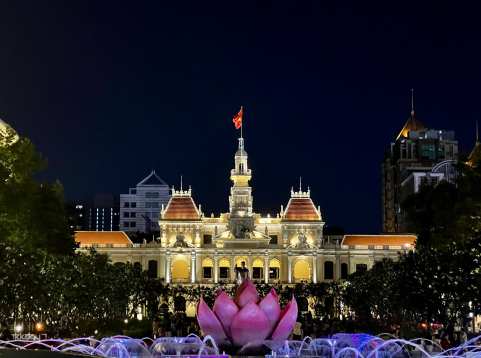 Night Tour | Saigon Central Area By Night Walking Tour: Cafe Apartment, Nguyen Hue Walking Street, City Hall, Opera House, Saigon River | Ho Chi Minh