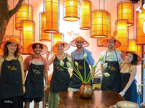 Rose Kitchen Cooking Class with Local Market Tour & Free Transfers in Hanoi