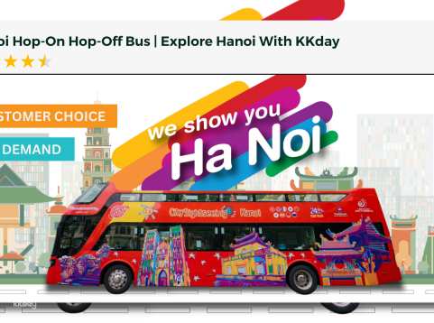 Sightseeing Double -Decker Bus Ticket: Explore Hanoi with KKday