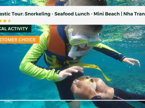 [B2G1 PROMO] Fantastic Tour: Snorkeling - Seafood Lunch - Mini Beach | Nha Trang