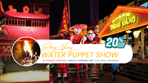 [KKday Offer 20% OFF] Golden Water Puppet Admission Ticket | Ho Chi Minh City