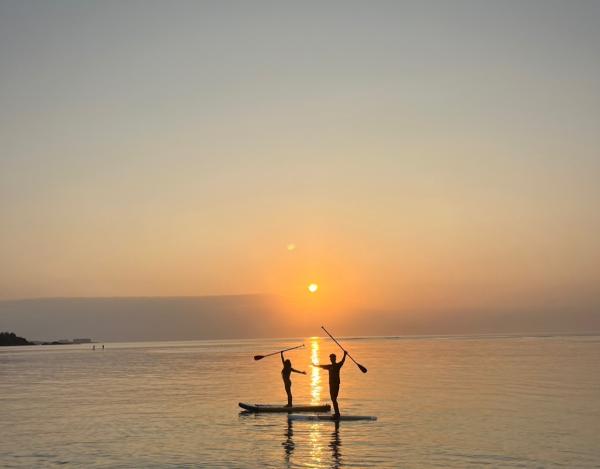 Okinawa, Japan|Beautiful sunset SUP experience|Exclusive private spot in Onna Village! Shot with GoPro