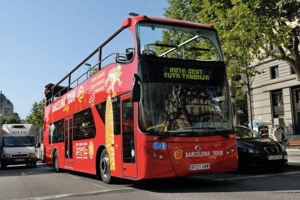 バルセロナ 乗り降り自由のホップオン ホップオフ バス乗車券(スペイン)