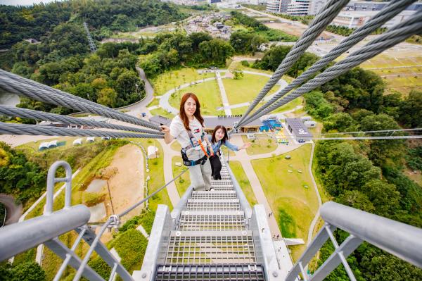 大阪|挑戰日本最長吊橋『GODA BRIDGE』高塔攀登與空中漫步體驗