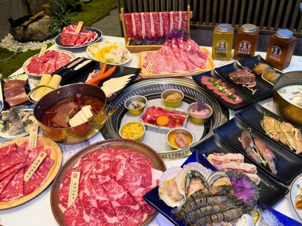 Olympics | Ben Dian Taiwan Hot Pot | Dinner: Single-serving hot pot x Teppanyaki double experience | Lunch: All-you-can-eat hot pot | 100/120 minutes | Japanese Hokkaido Wagyu, Australian M9 Wagyu, Mino Wagyu, Australian Angus shoulder, premium lean beef | Eight signature soup bases | High-quality ingredients directly imported from Taiwan