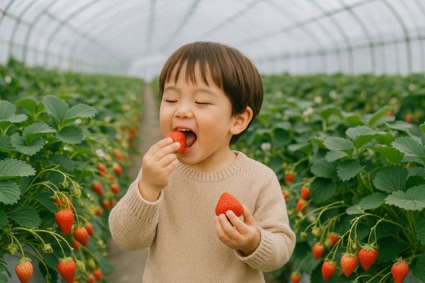 Shiga, Japan Day Trip | Kusatsu Strawberry Farm 30-Minute All-You-Can-Eat Strawberries × Omihachiman La Collina Dessert Kingdom × OUTLET Shopping | Departing from Osaka & Kyoto
