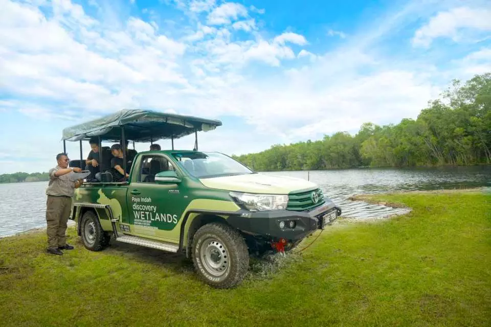 Embark on a scenic safari tour into Paya Indah Discovery Wetlands