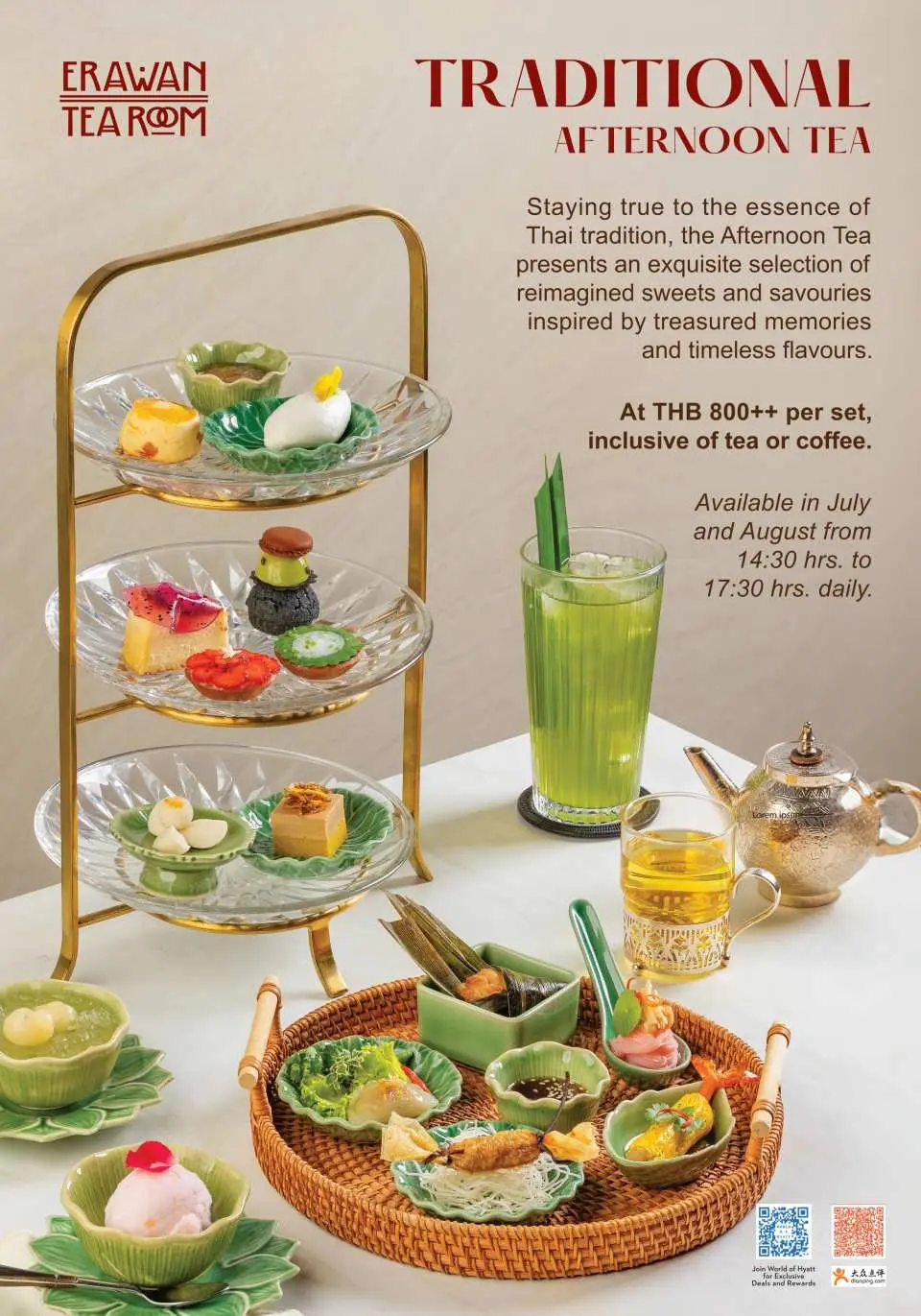 Traditional Afternoon Tea Set at Erawan Tea Room by Grand Hyatt Erawan  Bangkok | Thailand