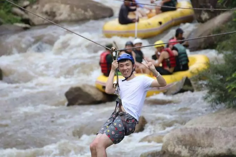 Get an adrenaline rush while zipping across a raging river
