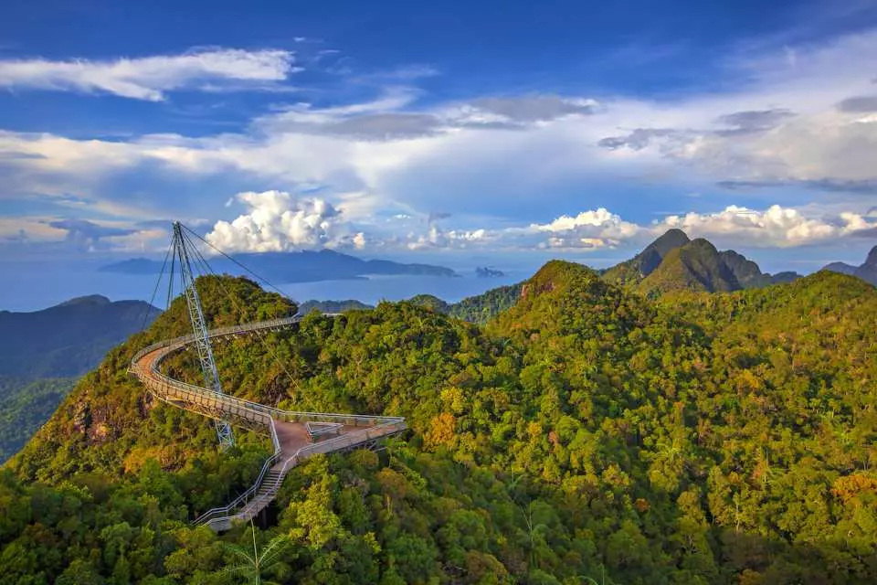 Stunning view of SkyBridge, Langkawi, Malaysia