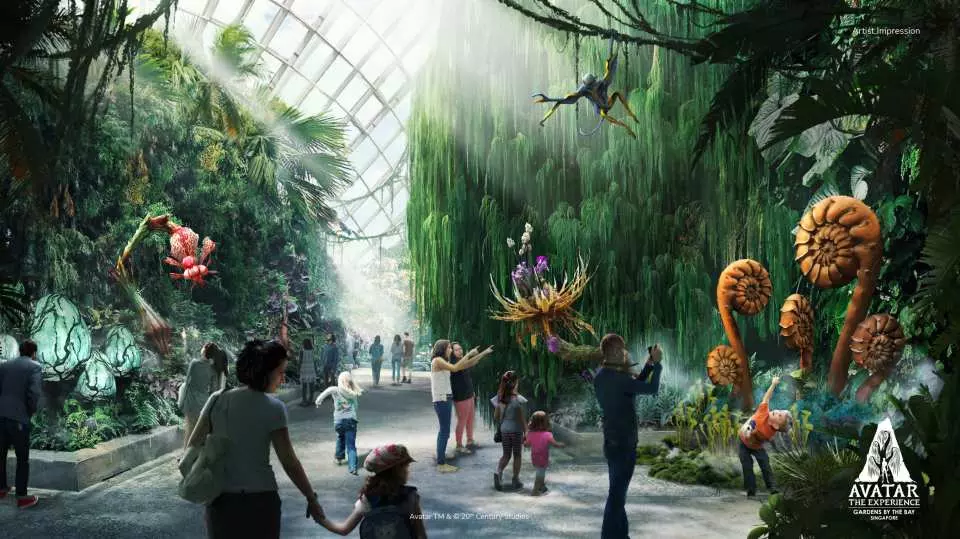 Discover the unique flora, fauna, and culture of Pandora at Gardens by the Bay, Singapore