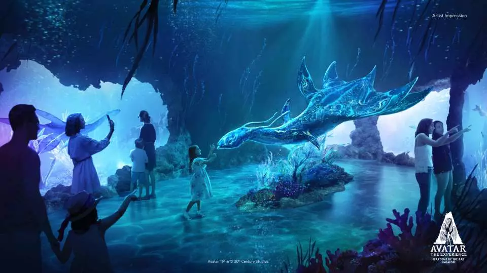 Be the first to lay your eyes on an artistic representation of the new fantastical Ilu creature from the upcoming film, Avatar: The Way of Water at Gardens by the Bay, Singapore