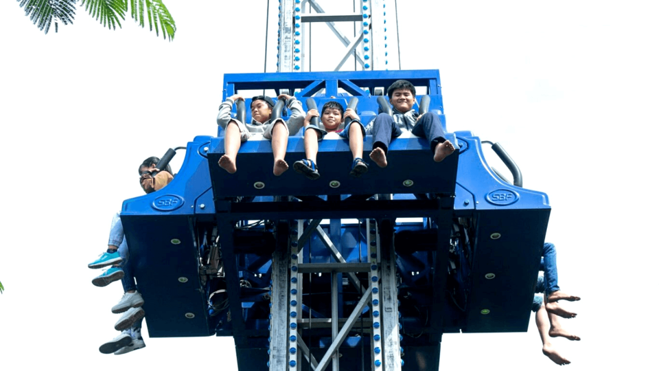 Test your guts at the hair-raising Drop Tower