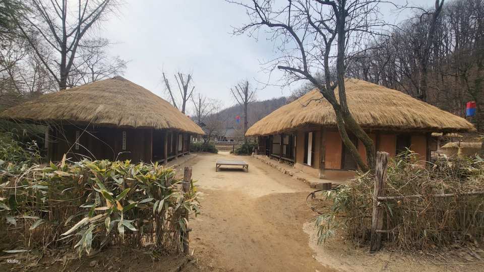 Walk through the adjacent huts