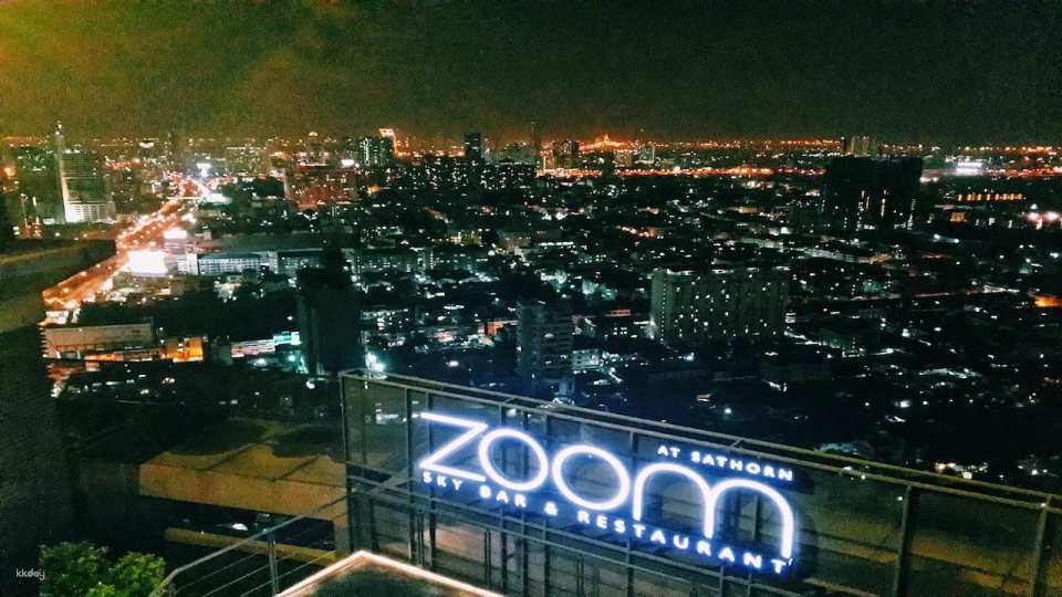 Dine at ZOOM Sky Bar &amp; Restaurant and admire the beautiful city view of Bangkok