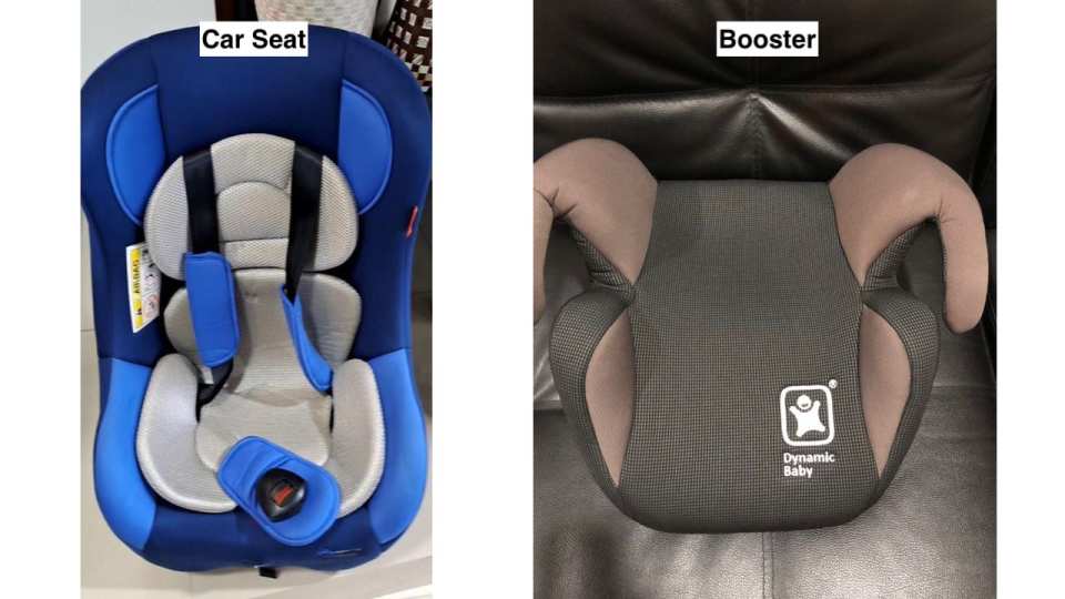 Comparison between car seat &amp; booster