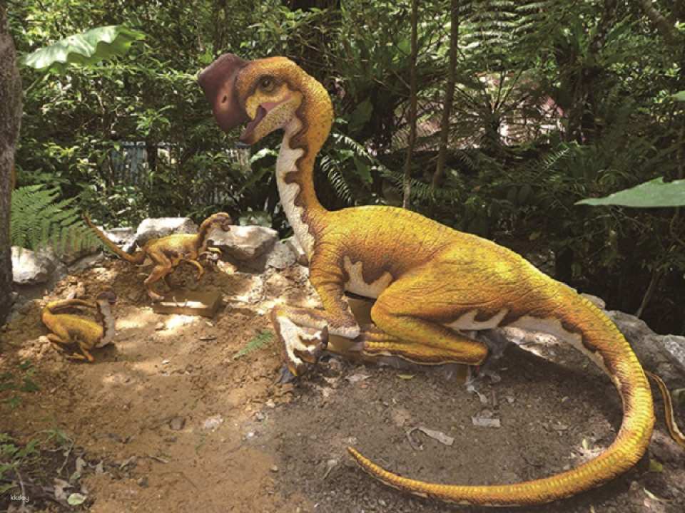 Brace yourself for excitement as you walk through the forest and hear the dinosaurs roar