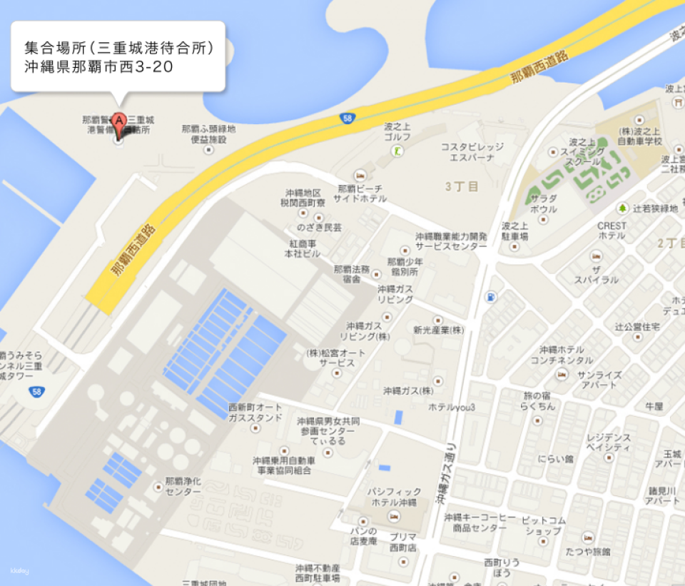 Use our detailed map for directions to the meeting place from Naha and prepare for an unforgettable experience