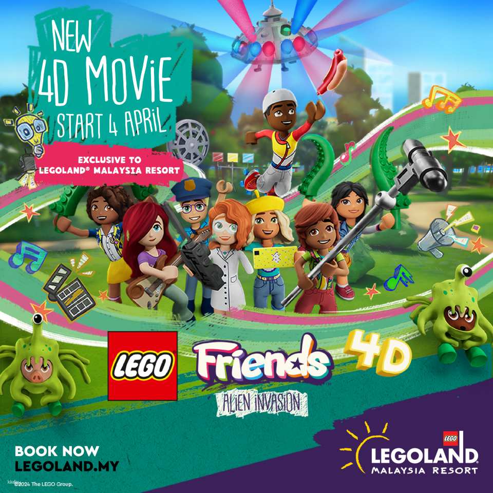 Get ready for a hilarious adventure with the world premiere of the all-new LEGO Friends 4D movie, "Alien Invasion"!