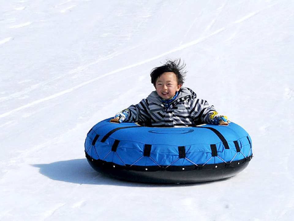   Go snow tubing with your family