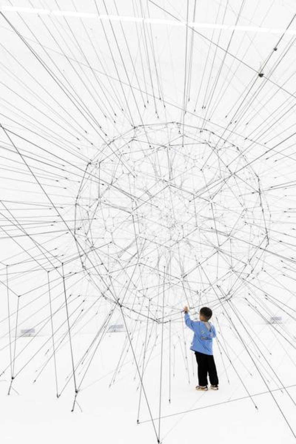 Tomás Salácerno, "Algorithm. Rhythm", 2024. View from the "Symbiosis" exhibition, Red Brick Art Museum, Beijing, 2024. Image courtesy of Tomás Salácerno Studio.
